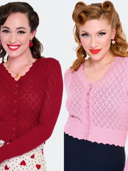 Valentina love heart cardigan