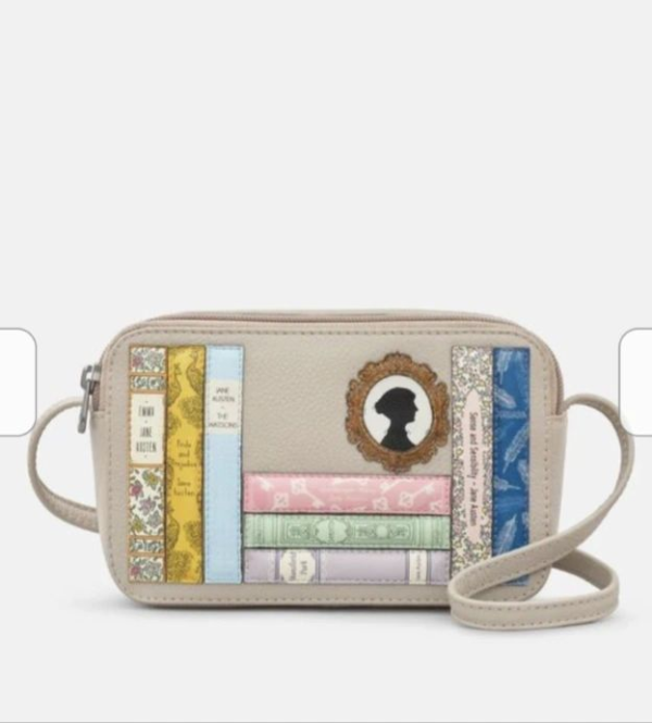 Yoshi Jane Austen Bookworm porter cross body handbag