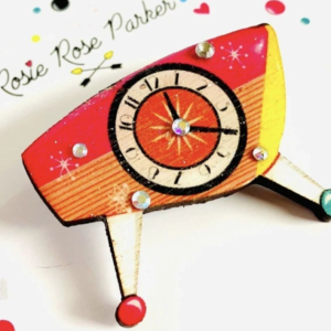 Rosie Rose Parker Atomic Radio Brooch