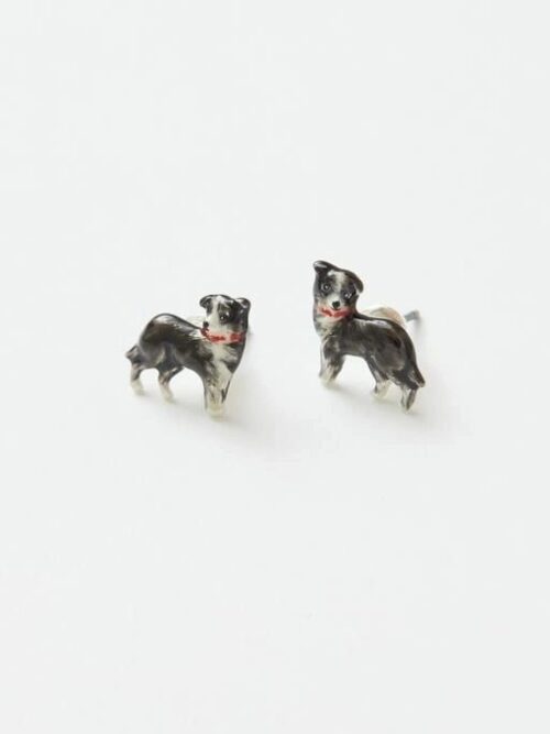 Fable Collie Dog earrings