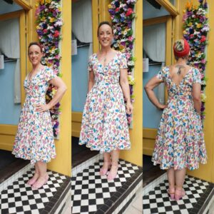 Maria floral swing dress