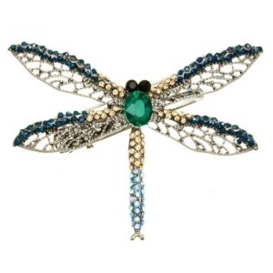Rosie Fox Aqua Dragonfly Hairclip & Brooch