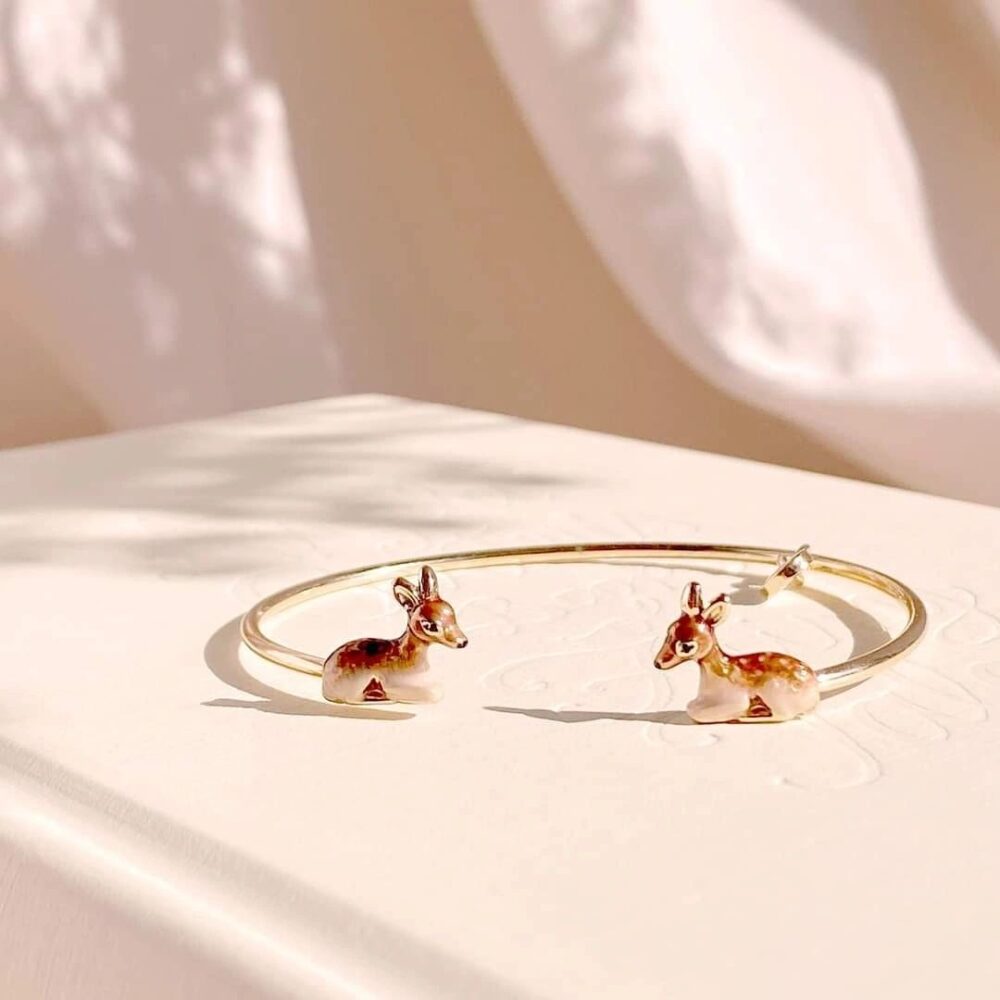 Fable Fawn enamel bangle