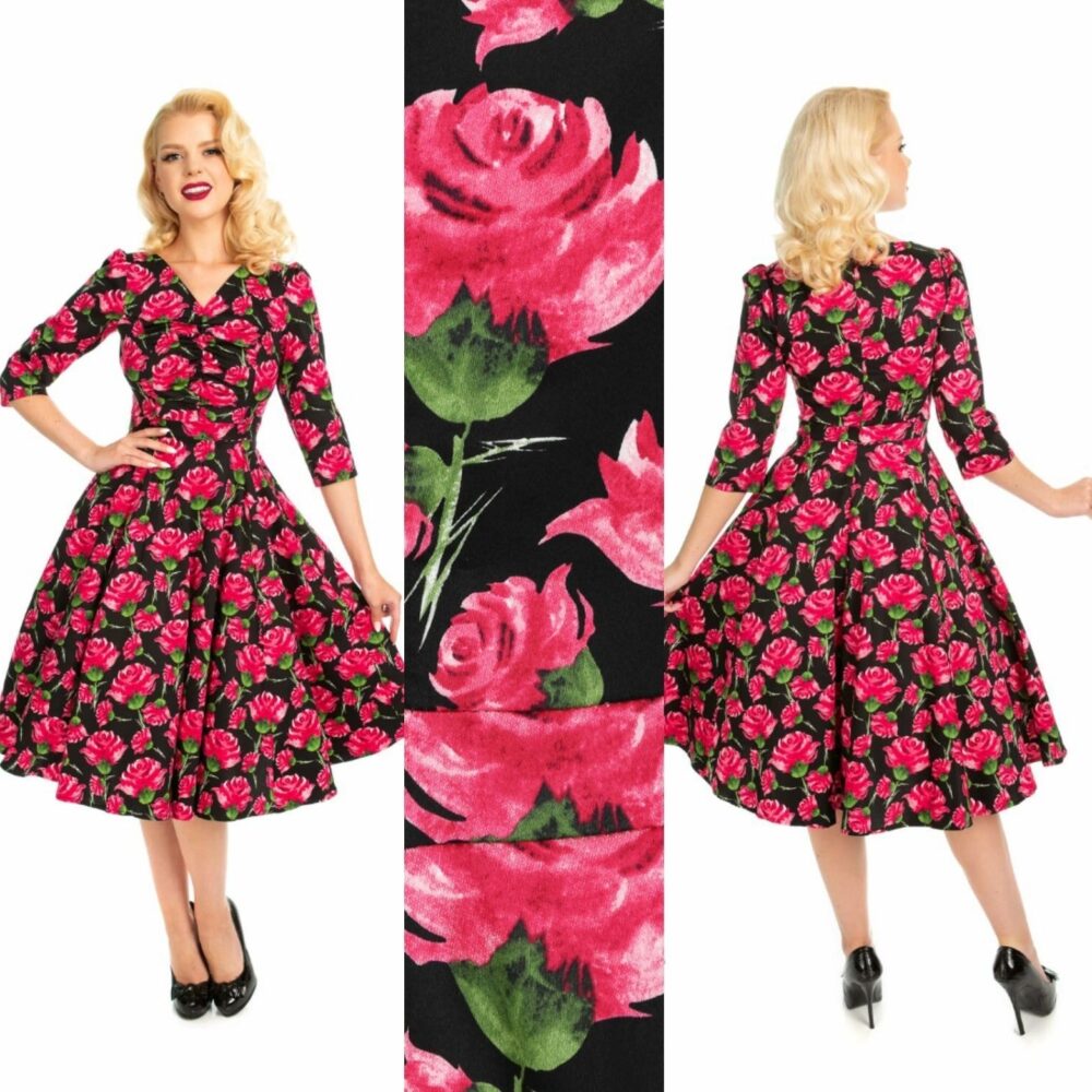 English Rose swing dress